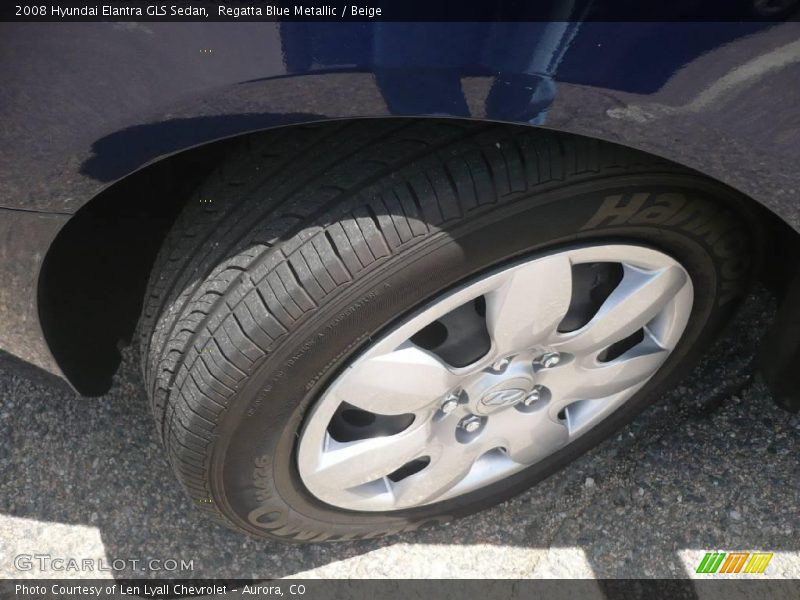 Regatta Blue Metallic / Beige 2008 Hyundai Elantra GLS Sedan