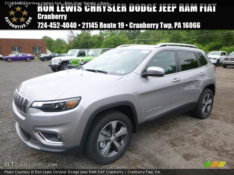 Billet Silver Metallic / Black 2019 Jeep Cherokee Limited 4x4