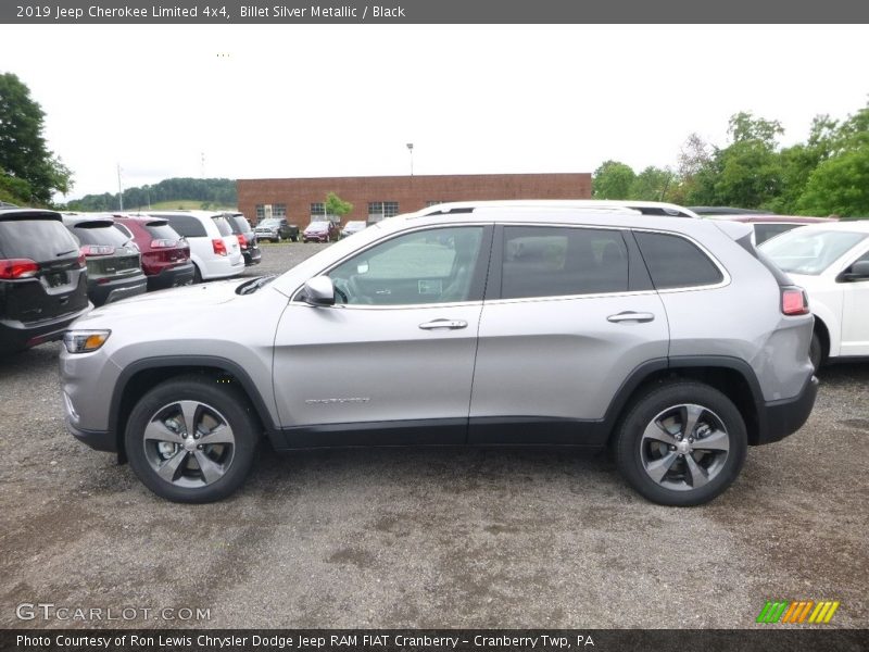 Billet Silver Metallic / Black 2019 Jeep Cherokee Limited 4x4