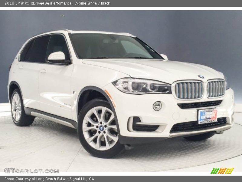 Alpine White / Black 2018 BMW X5 xDrive40e iPerfomance