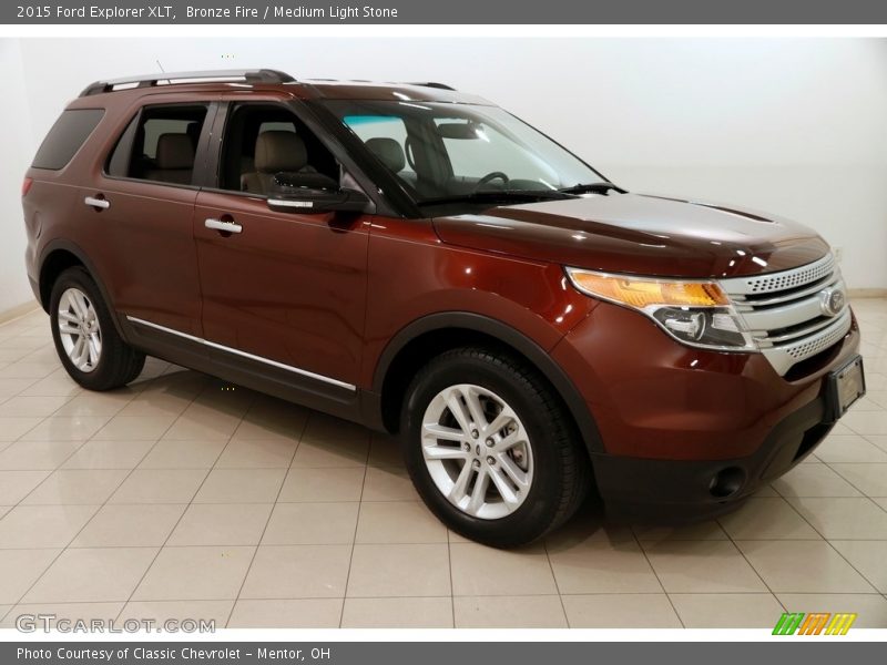 Bronze Fire / Medium Light Stone 2015 Ford Explorer XLT