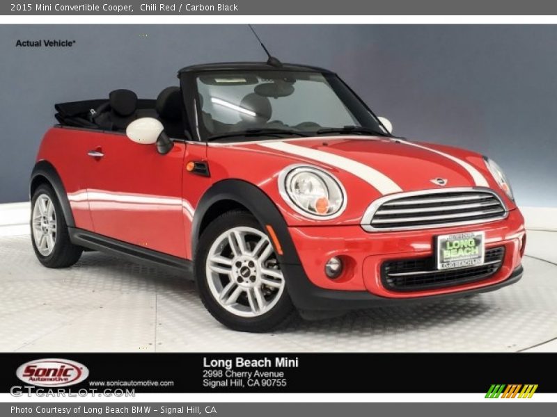 Chili Red / Carbon Black 2015 Mini Convertible Cooper