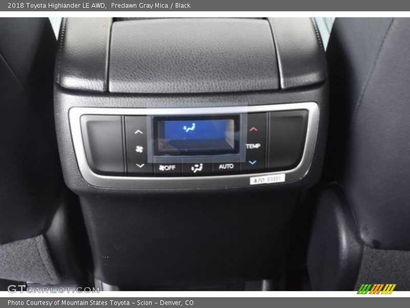 Predawn Gray Mica / Black 2018 Toyota Highlander LE AWD