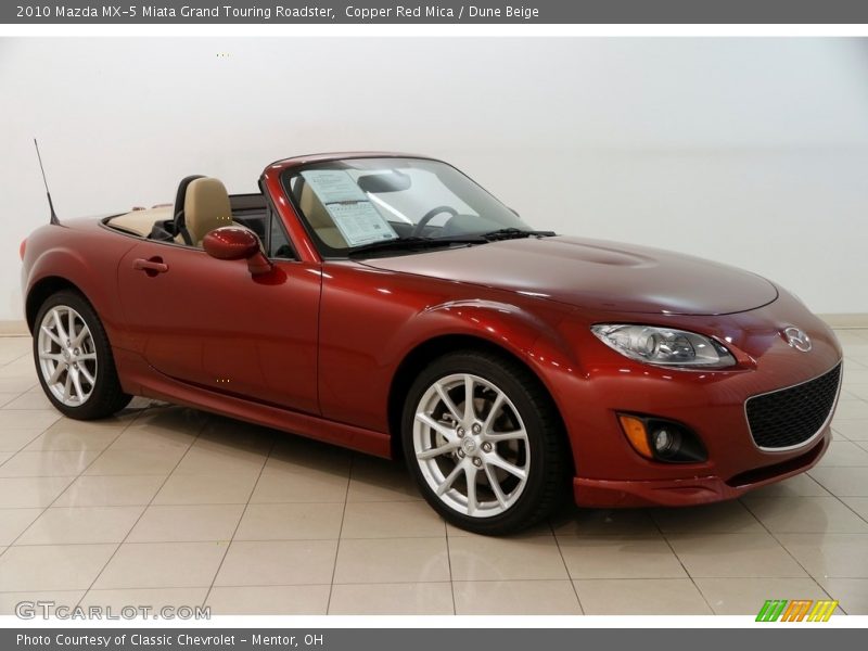 Copper Red Mica / Dune Beige 2010 Mazda MX-5 Miata Grand Touring Roadster