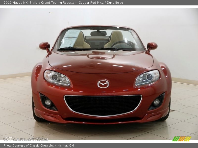 Copper Red Mica / Dune Beige 2010 Mazda MX-5 Miata Grand Touring Roadster