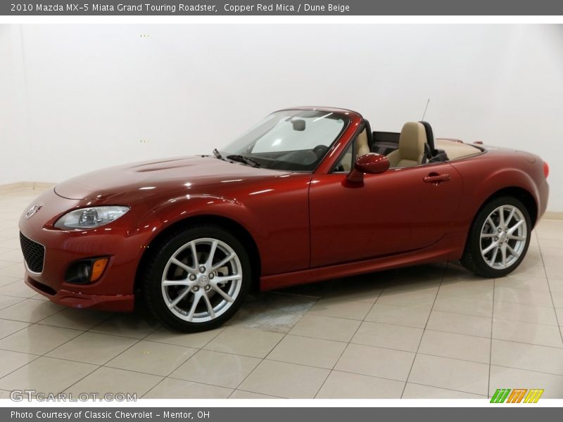 Copper Red Mica / Dune Beige 2010 Mazda MX-5 Miata Grand Touring Roadster