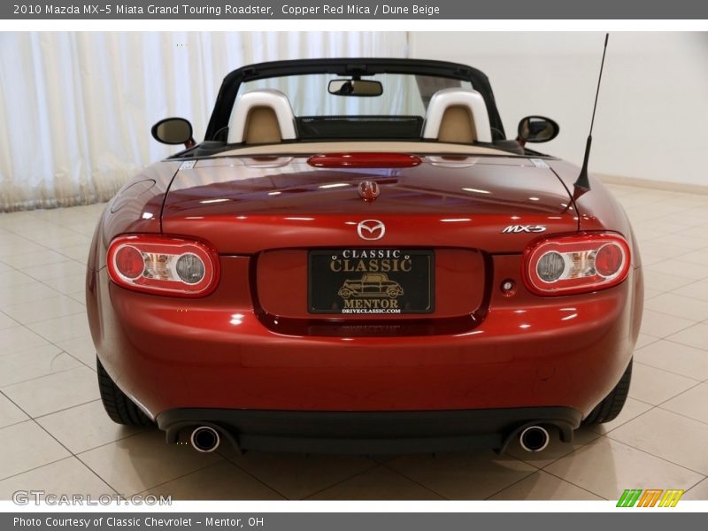 Copper Red Mica / Dune Beige 2010 Mazda MX-5 Miata Grand Touring Roadster