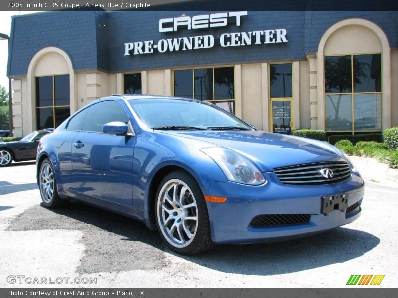 Athens Blue / Graphite 2005 Infiniti G 35 Coupe