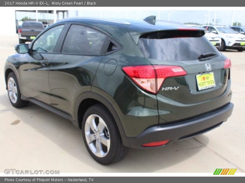 Misty Green Pearl / Black 2017 Honda HR-V EX-L