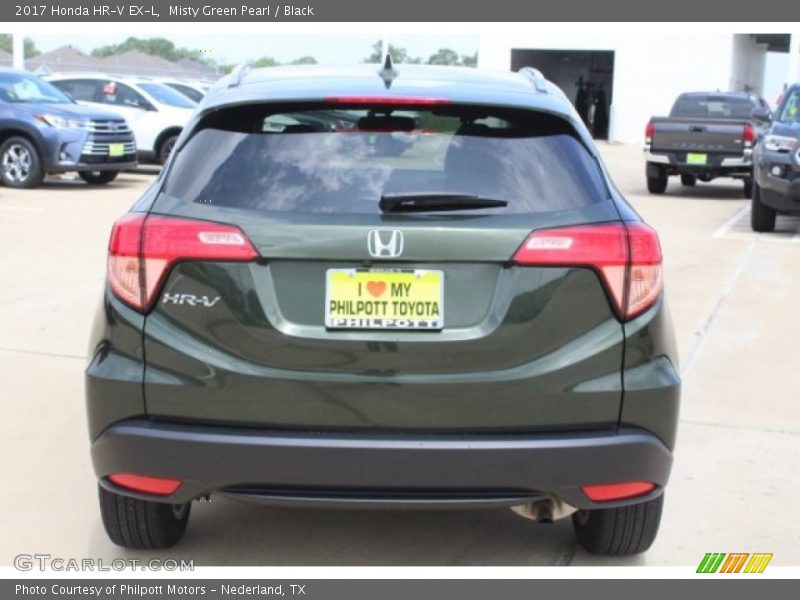 Misty Green Pearl / Black 2017 Honda HR-V EX-L