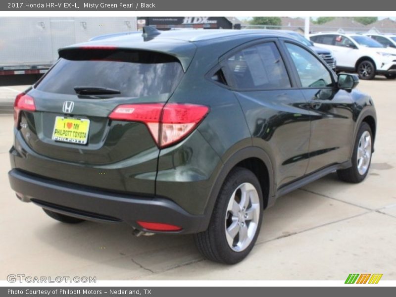 Misty Green Pearl / Black 2017 Honda HR-V EX-L
