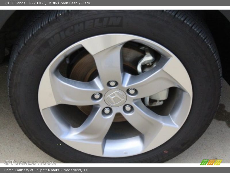 Misty Green Pearl / Black 2017 Honda HR-V EX-L