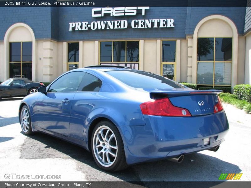 Athens Blue / Graphite 2005 Infiniti G 35 Coupe