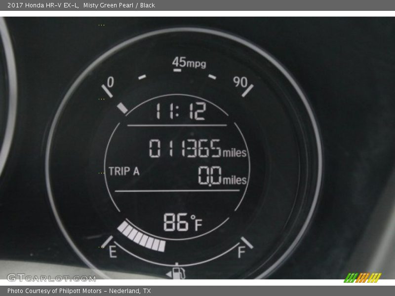 Misty Green Pearl / Black 2017 Honda HR-V EX-L