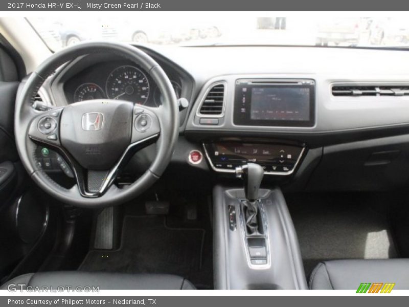 Misty Green Pearl / Black 2017 Honda HR-V EX-L