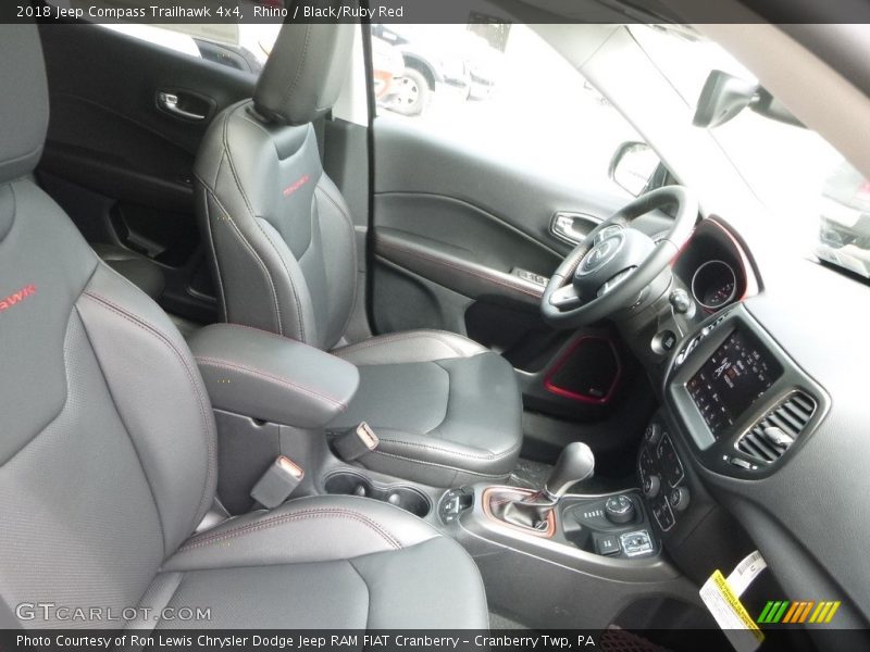 Rhino / Black/Ruby Red 2018 Jeep Compass Trailhawk 4x4