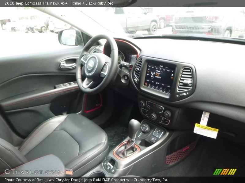 Rhino / Black/Ruby Red 2018 Jeep Compass Trailhawk 4x4