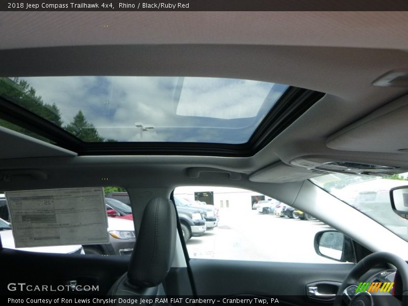 Rhino / Black/Ruby Red 2018 Jeep Compass Trailhawk 4x4