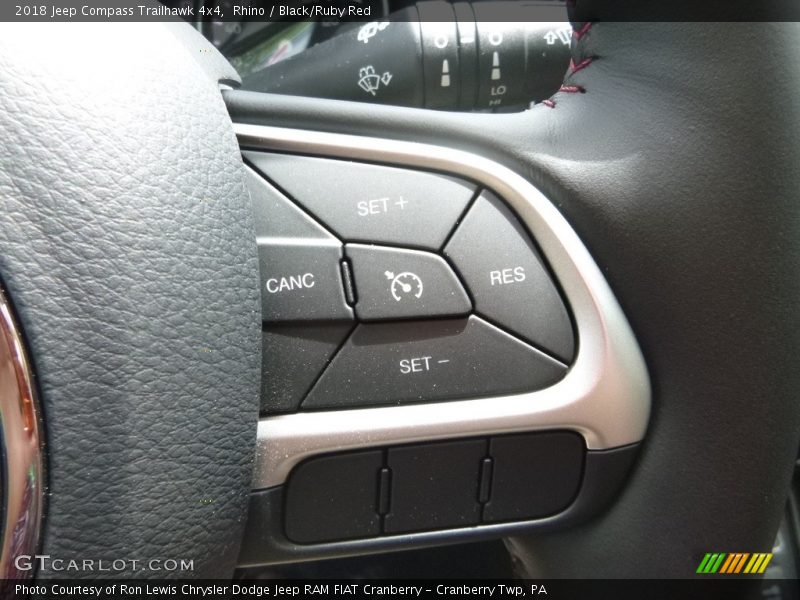 Rhino / Black/Ruby Red 2018 Jeep Compass Trailhawk 4x4