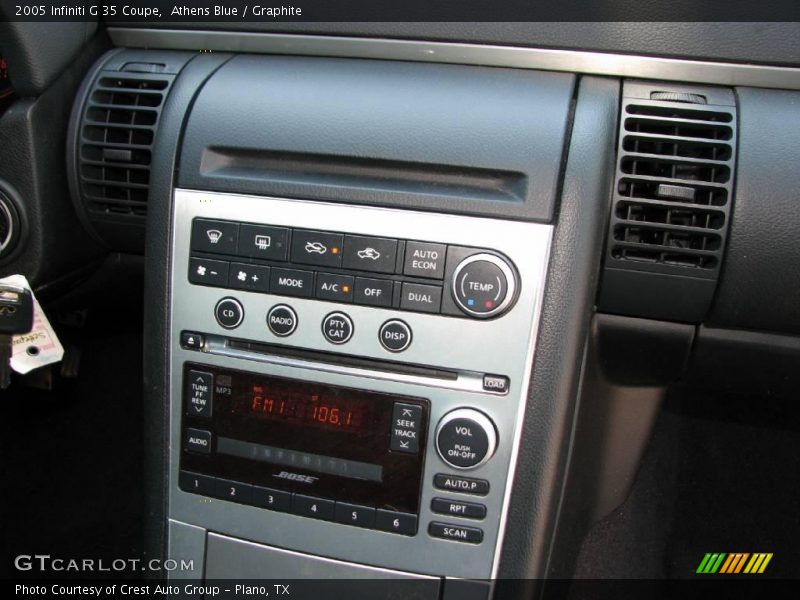 Athens Blue / Graphite 2005 Infiniti G 35 Coupe