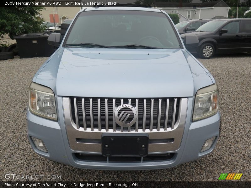 Light Ice Blue Metallic / Black 2008 Mercury Mariner V6 4WD