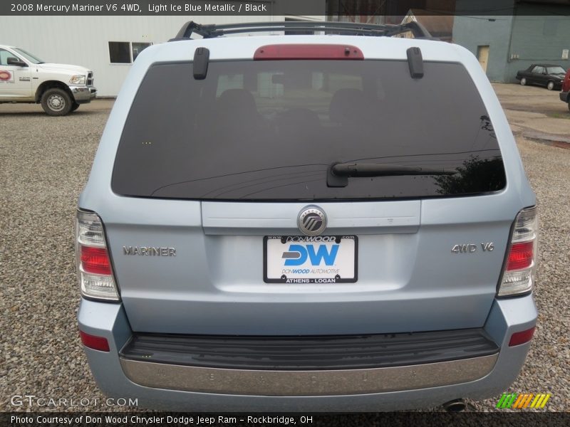 Light Ice Blue Metallic / Black 2008 Mercury Mariner V6 4WD