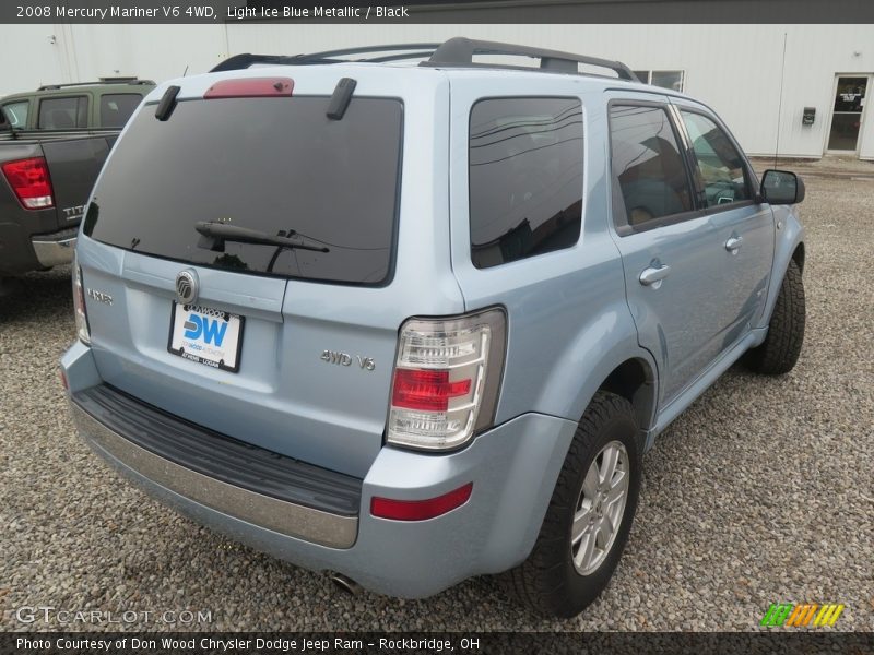 Light Ice Blue Metallic / Black 2008 Mercury Mariner V6 4WD