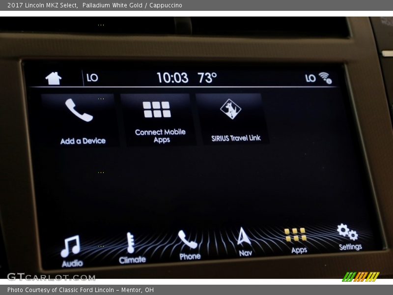 Palladium White Gold / Cappuccino 2017 Lincoln MKZ Select