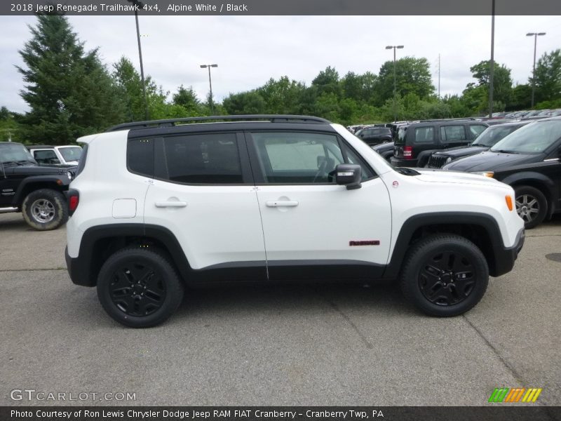 Alpine White / Black 2018 Jeep Renegade Trailhawk 4x4