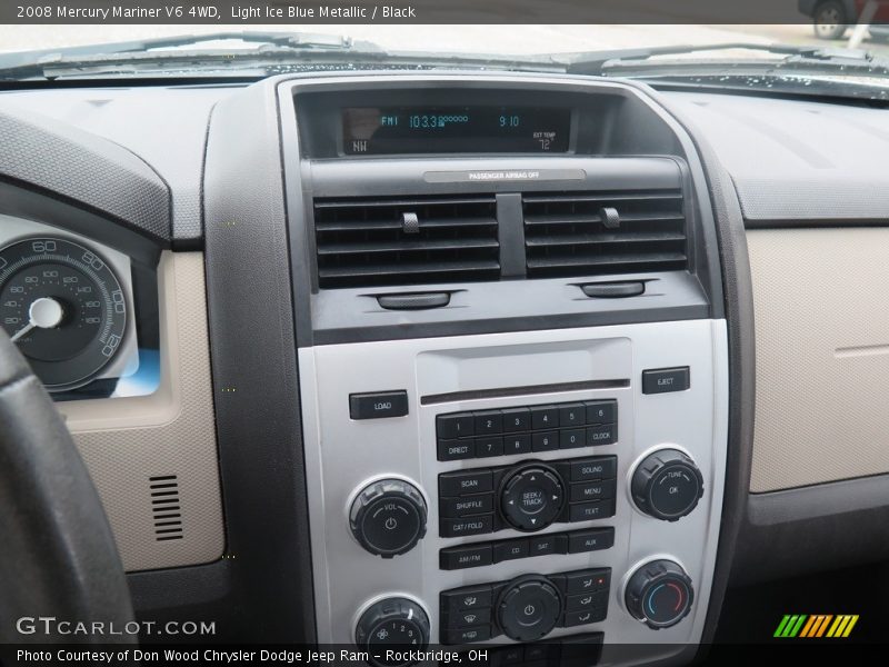 Light Ice Blue Metallic / Black 2008 Mercury Mariner V6 4WD