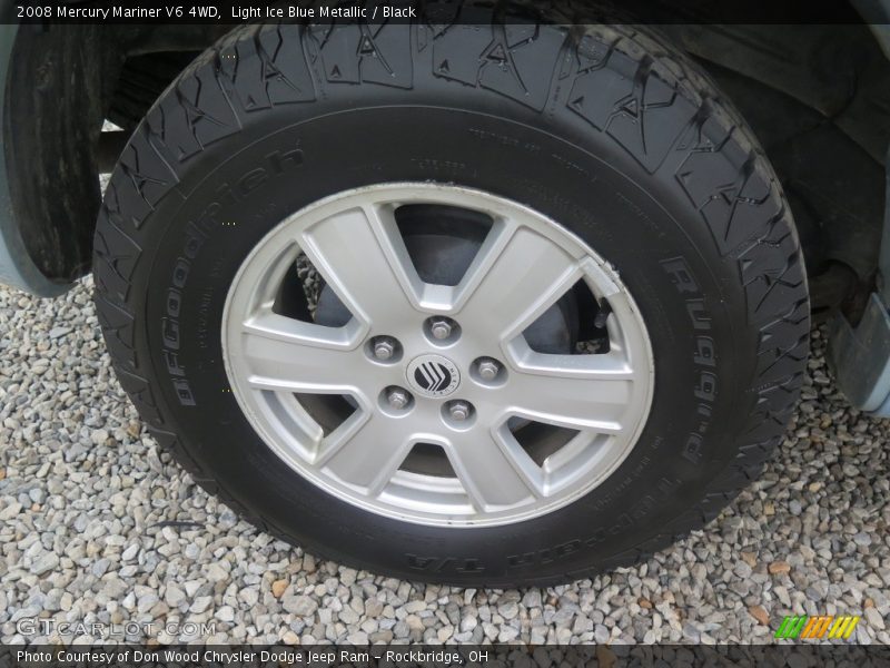 Light Ice Blue Metallic / Black 2008 Mercury Mariner V6 4WD