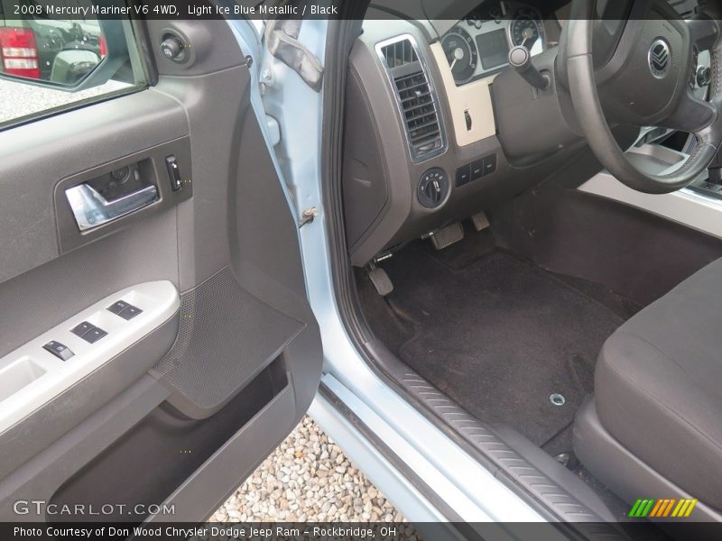 Light Ice Blue Metallic / Black 2008 Mercury Mariner V6 4WD