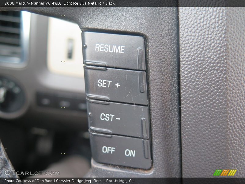 Light Ice Blue Metallic / Black 2008 Mercury Mariner V6 4WD