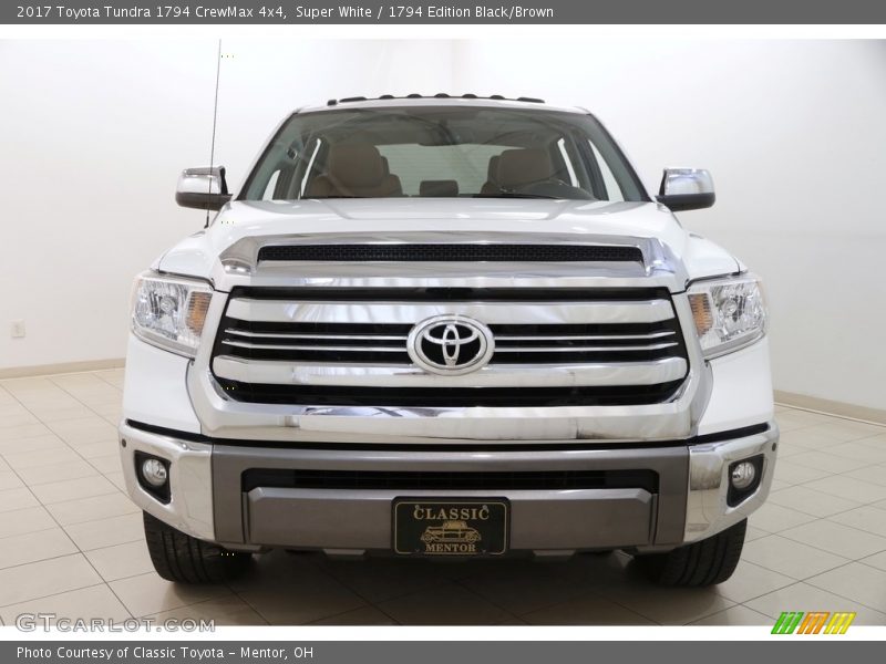 Super White / 1794 Edition Black/Brown 2017 Toyota Tundra 1794 CrewMax 4x4