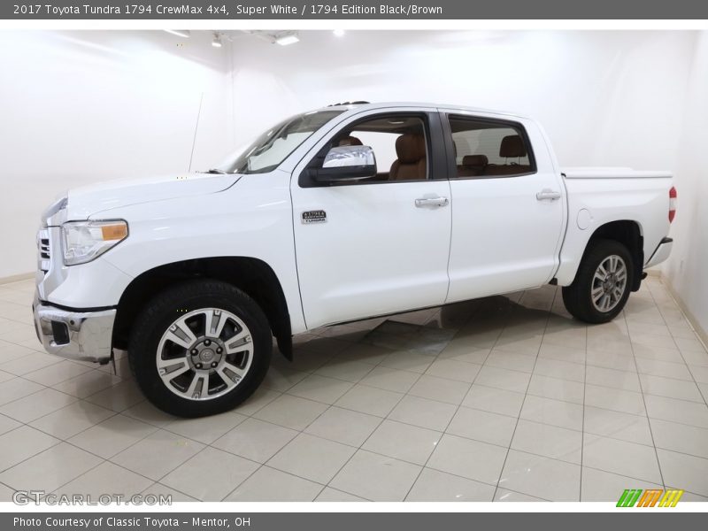 Super White / 1794 Edition Black/Brown 2017 Toyota Tundra 1794 CrewMax 4x4