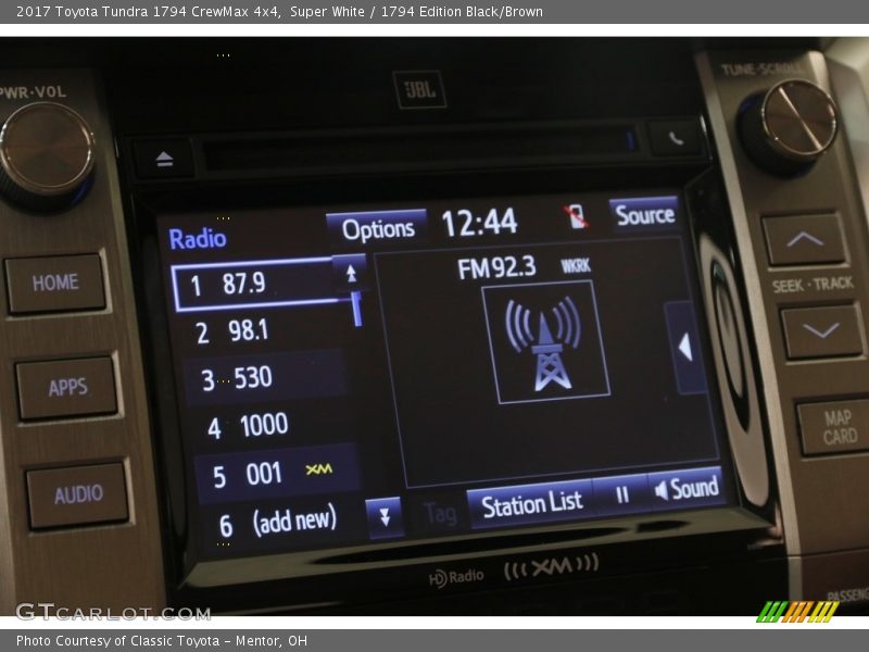 Super White / 1794 Edition Black/Brown 2017 Toyota Tundra 1794 CrewMax 4x4