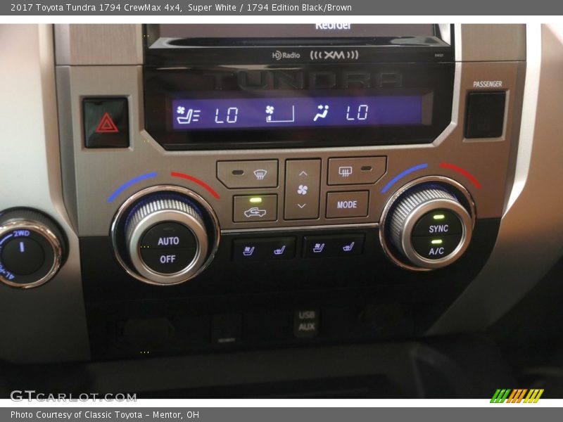 Super White / 1794 Edition Black/Brown 2017 Toyota Tundra 1794 CrewMax 4x4