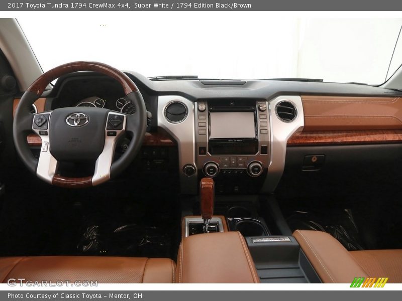 Super White / 1794 Edition Black/Brown 2017 Toyota Tundra 1794 CrewMax 4x4