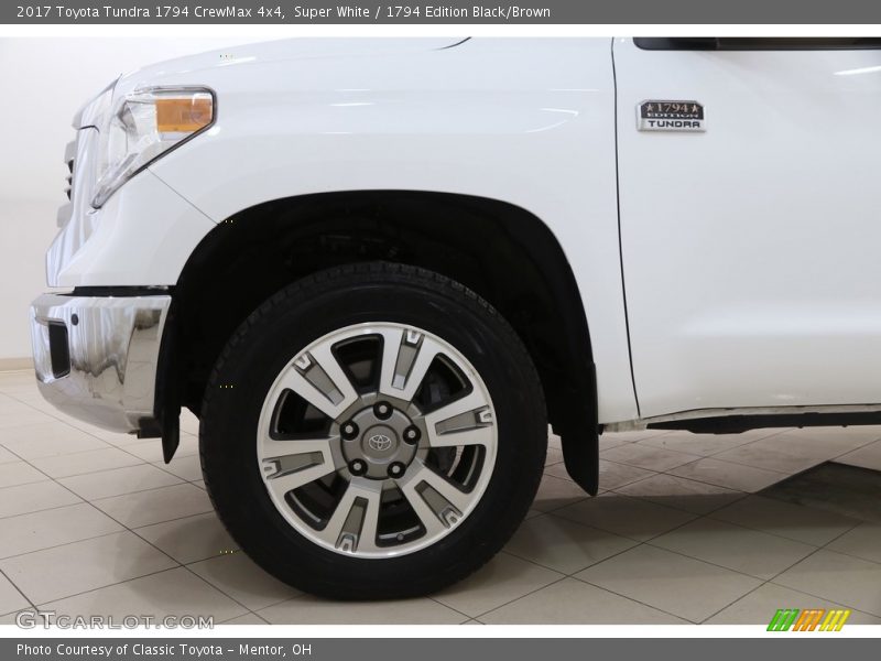 Super White / 1794 Edition Black/Brown 2017 Toyota Tundra 1794 CrewMax 4x4