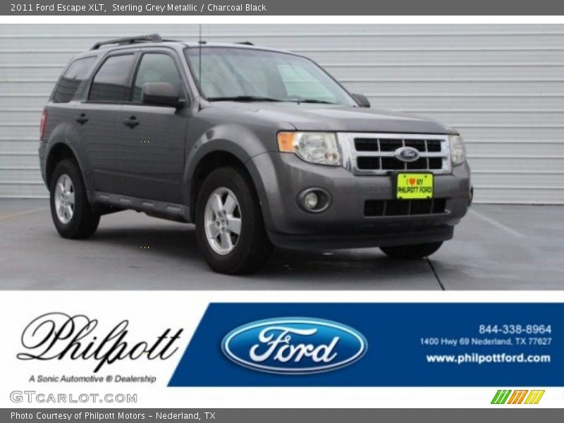 Sterling Grey Metallic / Charcoal Black 2011 Ford Escape XLT