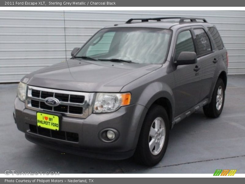 Sterling Grey Metallic / Charcoal Black 2011 Ford Escape XLT