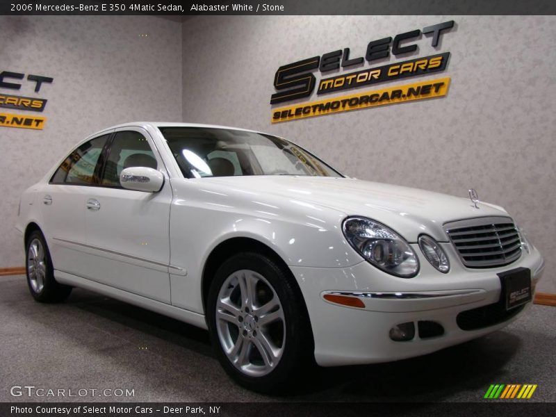 Alabaster White / Stone 2006 Mercedes-Benz E 350 4Matic Sedan