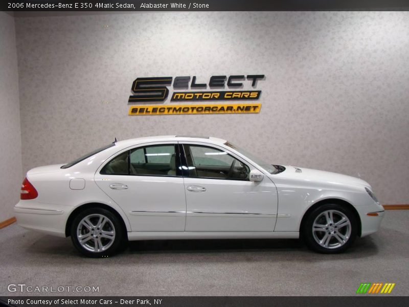 Alabaster White / Stone 2006 Mercedes-Benz E 350 4Matic Sedan