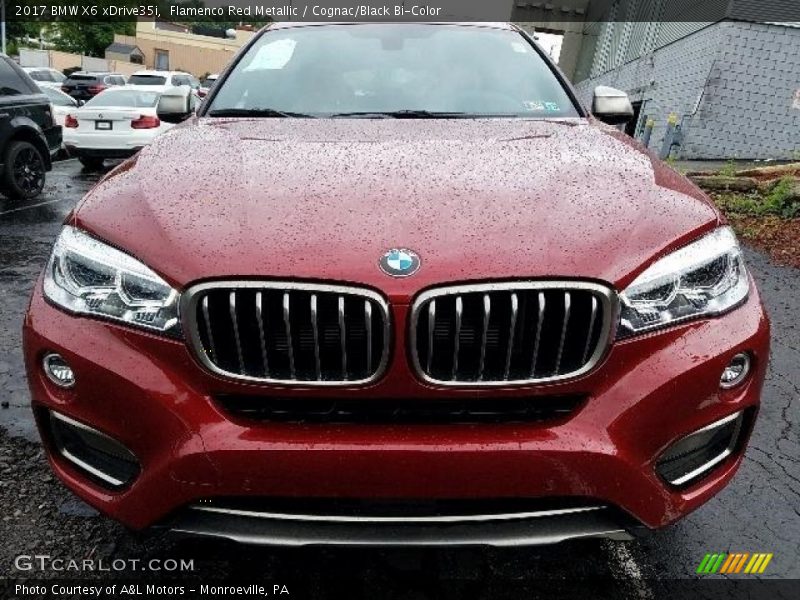 Flamenco Red Metallic / Cognac/Black Bi-Color 2017 BMW X6 xDrive35i