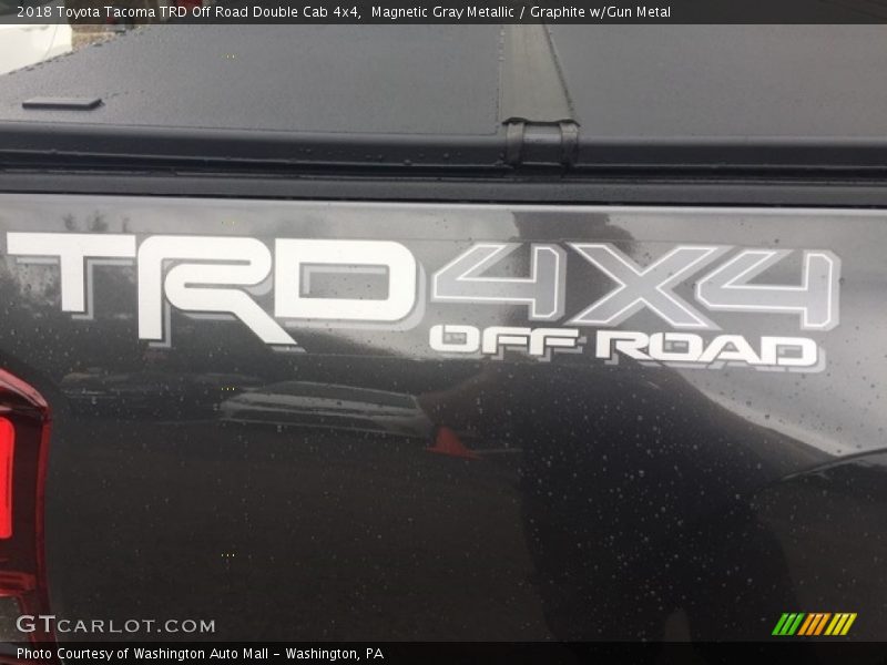 Magnetic Gray Metallic / Graphite w/Gun Metal 2018 Toyota Tacoma TRD Off Road Double Cab 4x4