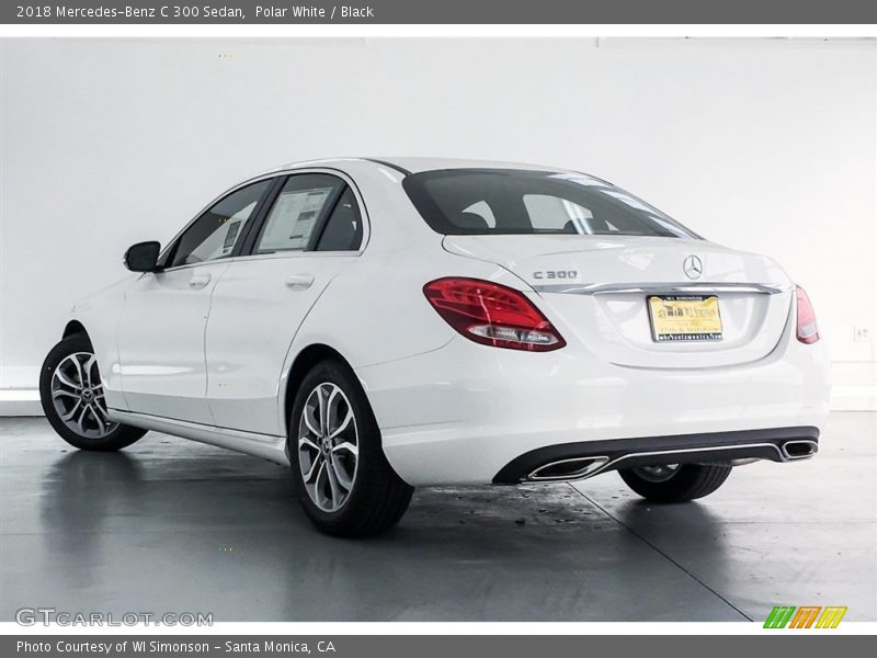 Polar White / Black 2018 Mercedes-Benz C 300 Sedan