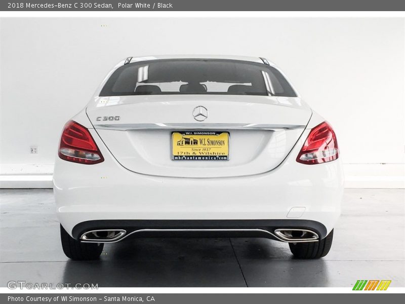 Polar White / Black 2018 Mercedes-Benz C 300 Sedan