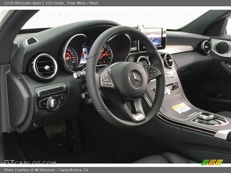 Polar White / Black 2018 Mercedes-Benz C 300 Sedan