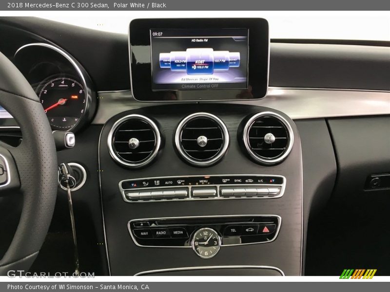 Polar White / Black 2018 Mercedes-Benz C 300 Sedan