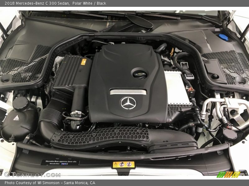 Polar White / Black 2018 Mercedes-Benz C 300 Sedan